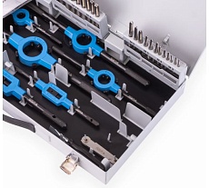 Набор ручных метчиков и плашек GSR M3-M12 DIN 352/223 HSSG 45 предметов 00708080