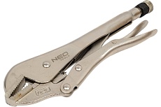 Зажимные клещи Neo Tools 250 мм прямые губки 01-217