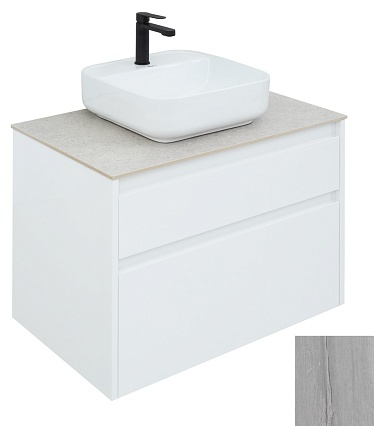 Тумба со столешницей Aquanet Nova Lite 75 см, 2 ящика