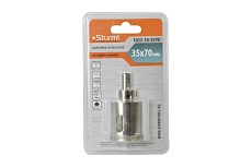 Коронка алмазная (35х70 мм; хв-к с проточкой) Sturm 1055-10-3570