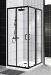 Душевой уголок BelBagno UNO-195-A-2-90-C-NERO 90x90 прозрачный, черный