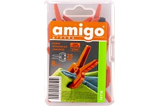 Набор пружинных зажимов AMIGO 25 мм, 8 штук 74118
