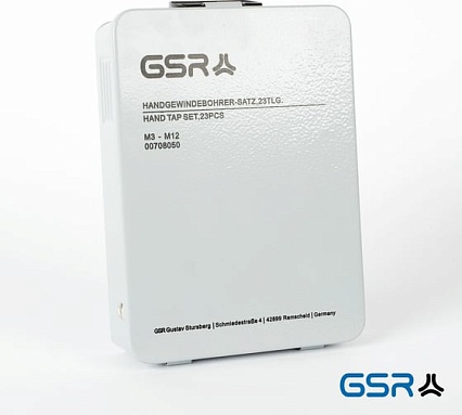 Набор ручных метчиков GSR DIN352 M3-M12 23 предмета 00708050