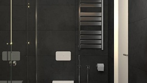 Дизайн-проект ванной комнаты "Черная симфония".