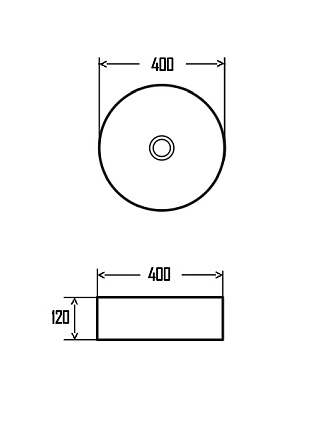 Раковина AQUAme AQM5007 40 см