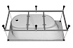 Акриловая ванна Vincea VBT-2B150-FR 150x70 с каркасом