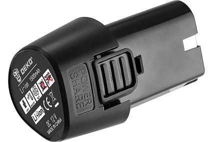 Литий-ионный аккумулятор для дрелей-шуруповертов Deko DKCD12FU-Li и Banger 12V, 12В, 1,5 Ач 063-4379