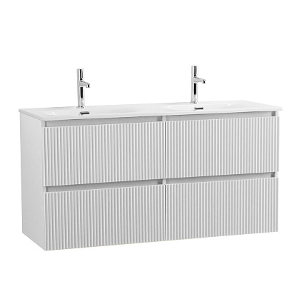 Тумба с раковиной BelBagno Uno 120 см, 4 ящика, Bianco Opaco