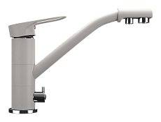 Смеситель для кухни Ulgran Classic U-010-331 с дополнительным краном, белый