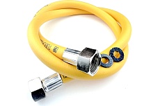 Шланг газовый TUBOFLEX 1/2, 1,0 м вр/вр, желтый 4828384