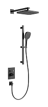 Душевой набор Arrow AG3733SHMB-1 с термостатом, черный матовый