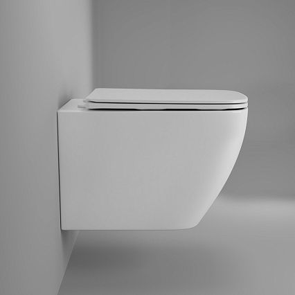 Подвесной унитаз Grossman Thin Rim GR-5603S с микролифтом, белый Подвесной унитаз Grossman Thin Rim GR-5603S с микролифтом, белый