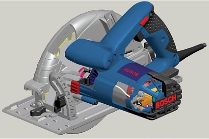 Дисковая пила Bosch GKS 190 + ящик для инструмента Toolbox PRO 0615990L2E