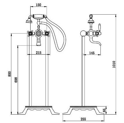 Напольный смеситель Boch Mann Vico CK-3404