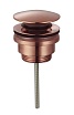 Донный клапан AQUAme AQM7003BC без перелива, медь шлифованная