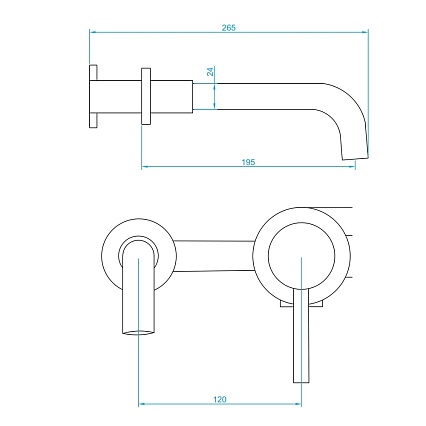 Смеситель для раковины RGW Shower Panels SP-47 черный