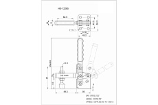 Зажим с вертикальной рукоятью HS CLAMP HS-12265