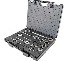 Набор ручных метчиков и плашек Norgau UNF 1/4-1", 37 предметов HSS 013904650