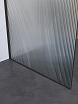 Душевая перегородка Belbagno UNO-L-1-TB-100-FL-GM 100x200 рифленая, оружейная сталь