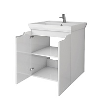 Мебель для ванной Dreja Q Plus 55 см с дверцами, белый