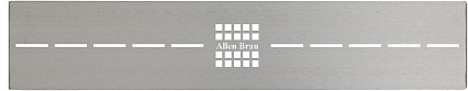 Решетка Allen Brau Infinity 8.210N7-BA для поддона 160x80, серебро браш