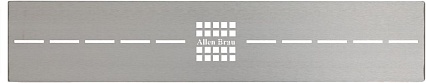 Решетка Allen Brau Infinity 8.210N7-BA для поддона 160x80, серебро браш