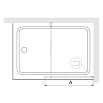 Шторка для ванны RGW SC-050B 351105006-14 60 см черный, прозрачное