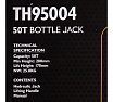 Бутылочный домкрат JCB 50 т, с клапаном TH95004(58037) JCB-TH95004(58037)