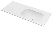 Раковина Vincea Elise 120 см Corian, белый матовый, правая VCB-4EL120MW-R