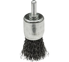 Щетка для дрелей 600 Эксперт нержавеющая, концевая, гофрированная, 6 мм, D12 мм, 60 шт Профоснастка 20908004