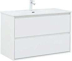 Мебель для ванной Aquanet Милан 100 см белый глянец