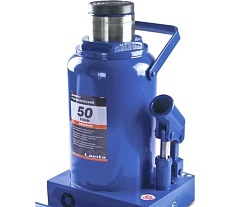 Домкрат бутылочный гидравлический Lavita 50 т, 285-465 мм, картонная упаковка LA JNS-50