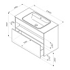 Тумба с раковиной Am.Pm Func 100 см