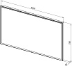 Зеркало Allen Brau Activity 120 см с подсветкой, антипар, платина матовый 1.340030.PGM