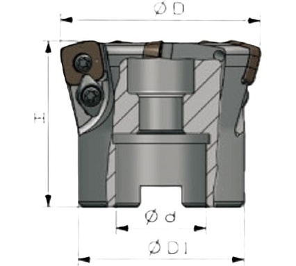 Фреза торцевая насадная SANT XK01.12B32.100.06 100 мм 4603390586190