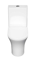 Унитаз-компакт Aquatek Optima AQ4412-00 безободковый, с микролифтом