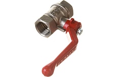 Шаровой для воды Valfex 1/2&quot; ВР/ВР рычаг, никелированная латунь 11Б27фт1М VF.214.NR1.012.Bir