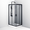 Душевой уголок Am.Pm Gem S W93G-404-100280-BT 100x80 прозрачный, черный матовый