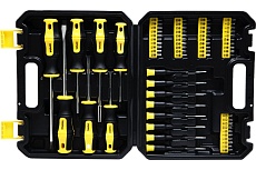 Набор инструментов WMC TOOLS (6 комплектов) 65 пр (отвертки,биты с битодержателем, отвертки ювелирные) в кейсе WMC-1065 ( 6 K-T )(58582)