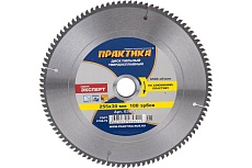Диск пильный по алюминию (255х30 мм; Z100) Практика 030-511