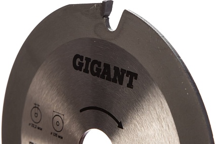 Диск пильный по дереву (125х22.2х3.5 мм) для УШМ Gigant G-0520