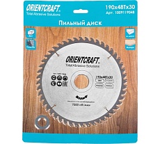 Диск пильный по дереву Orientcraft 190х30/20 мм, 48Z 1009119048