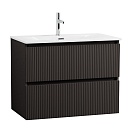 Тумба с раковиной BelBagno Uno 80 см Темно-серый матовый