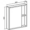 Зеркальный шкаф Руно Эко 60 см