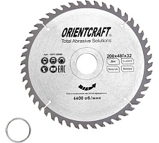 Диск пильный по дереву Orientcraft 200х32/30 мм, 48Z 1009120048