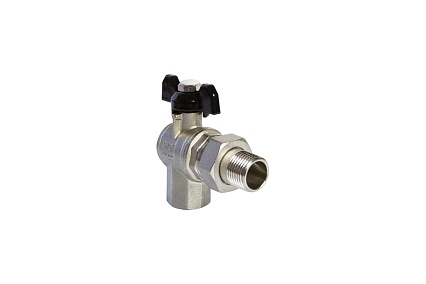 Кран шаровой VRT со сгоном угловой 1/2'' бабочка 531395