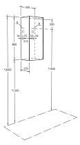 Шкаф подвесной Акватон Сохо 35 см белый глянец 1A258403AJ010