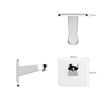 Кронштейн для душа AQUAme AQM8701CR хром