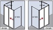 Душевая дверь Kermi Cada XS 117-121см CKG2L12020VPK левая с фиксированной панелью