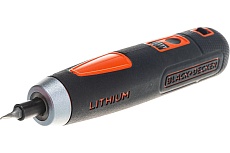 Аккумуляторная отвертка Black&Decker ION + 4 насадки BD40K4-RU